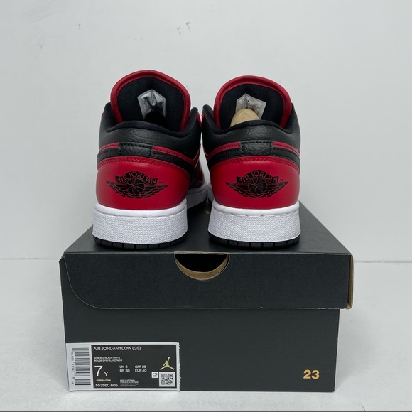 Nike Air Jordan 1 Retro Low GS “Reverse Bred” NEW - Picture 4 of 4